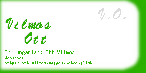 vilmos ott business card